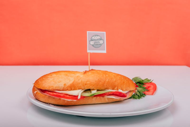 Italian sausage sub sandwich